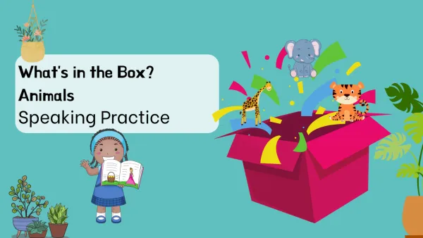 What's in the Box? Animals (ESL Friendly) | Live interative class for ages  4-8 | taught by the Online ESL Teacher | Allschool