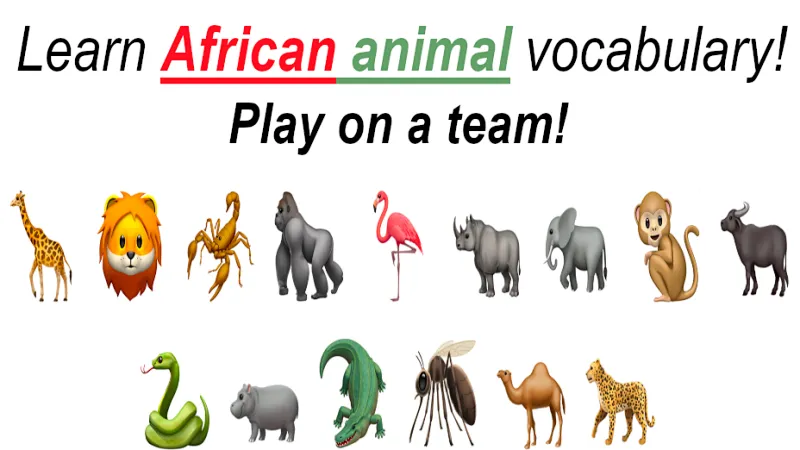 African animals emoji games by 888 EMOJI | Live interative class for ages  5-9 | taught by Mr. 👽 | Allschool