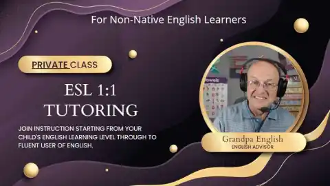 ESL 1: 1 Private English Learning for Ages 14 - 18