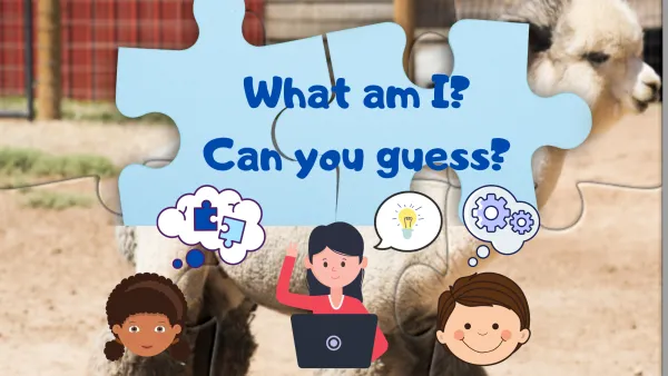 What Am I? Solve the Puzzle and Guess the Animal As You Learn Animal Facts!  | Live interative class for ages 6-10 | taught by SAIDA, English and  Spanish ESL Teacher | Allschool