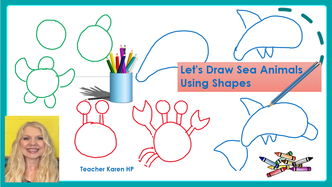Draw Using Shapes worksheet | Live Worksheets