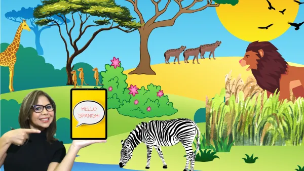 Hello Spanish: Let's Have Fun Learning About Wild Animals/Animales en  español | Live interative class for ages 5-9 | taught by SAIDA, English and  Spanish ESL Teacher | Allschool