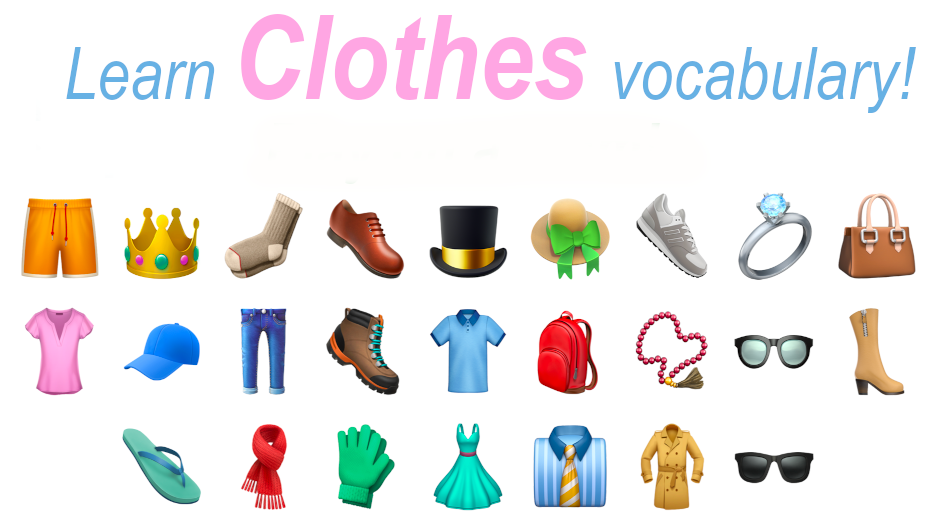 Clothes vocabulary, Live interative class for ages 5-9, taught by Conor  GH